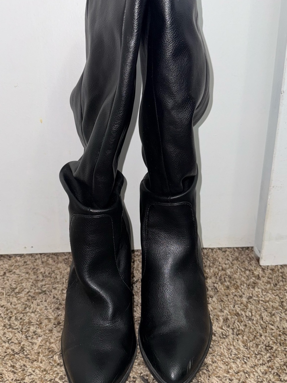 DV by Dolce Vita Black Over-the-Knee Pointed Toe Boots Size 7.5